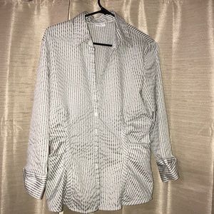 New York & company Stripped button up